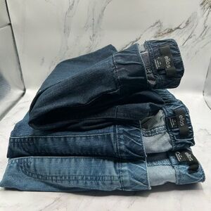 Ellos Jeans Bundle Size 24 – 3 Pairs Skinny Elastic Waist Dark Medium Light Wash